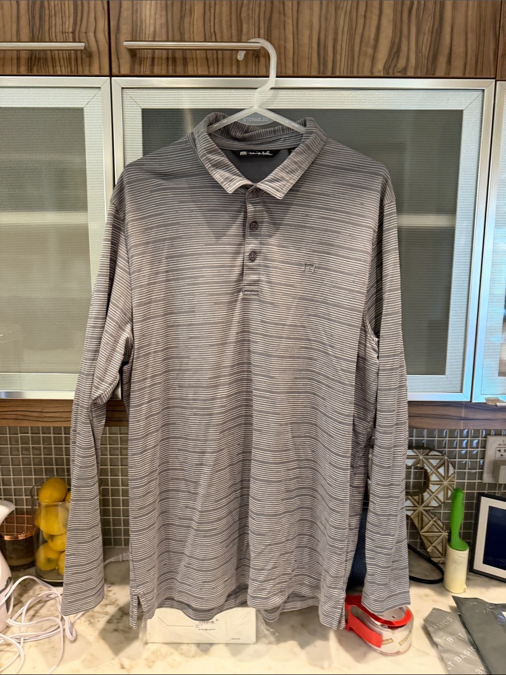 Travis Mathew Long-Sleeve Polo, XL